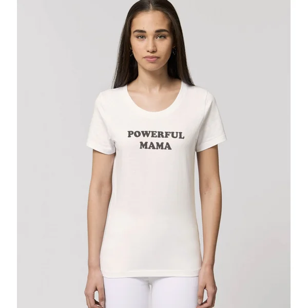 T-shirt Powerful Mama - Coton bio