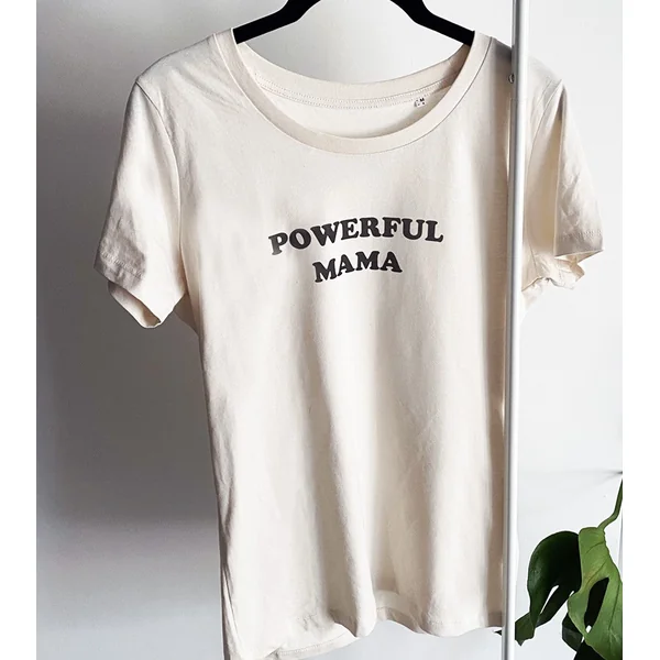 T-shirt Powerful Mama - Coton bio
