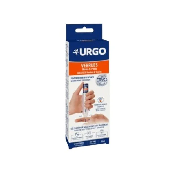 URGO VERRUES Mains et Pieds 15 Traitements par Cryothérapie - Dès 4 Ans