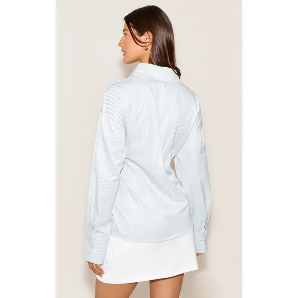 Vert Sauge Chemise Drapée Asymétrique