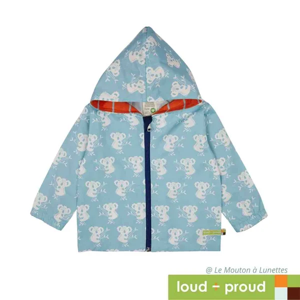 Veste coupe-vent en Coton bio déperlant - Loud and Proud
