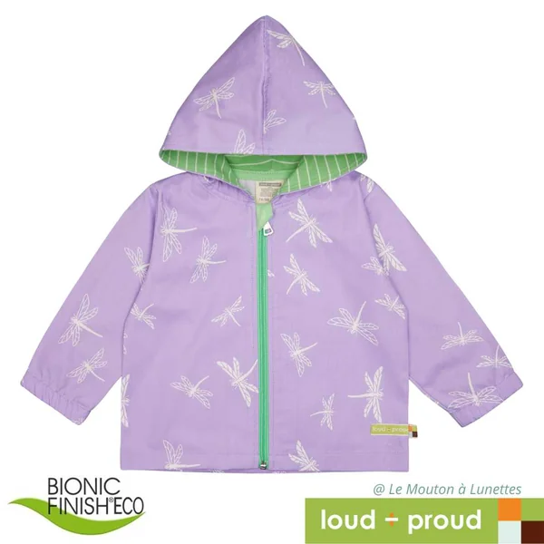 Veste coupe-vent en Coton bio déperlant - Loud and Proud