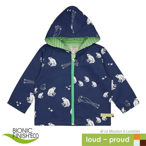 Veste coupe-vent en Coton bio déperlant - Loud and Proud