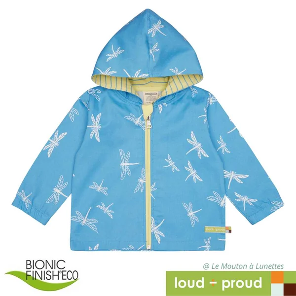 Veste coupe-vent en Coton bio déperlant - Loud and Proud