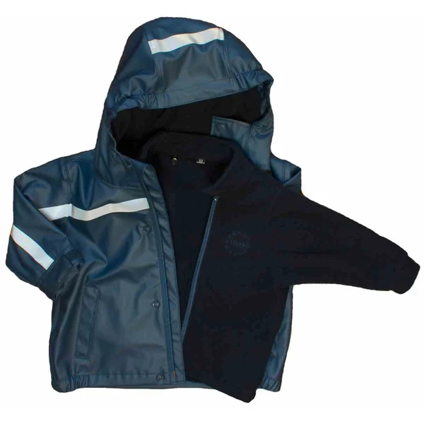 Veste de pluie imperméable enfant 3-en-1 BMS - Doublure polaire amovible - Dernier exemplaire 116