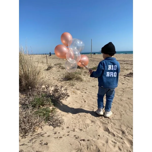 Veste en jean personnalisée grand frere, grande soeur annonce grossesse