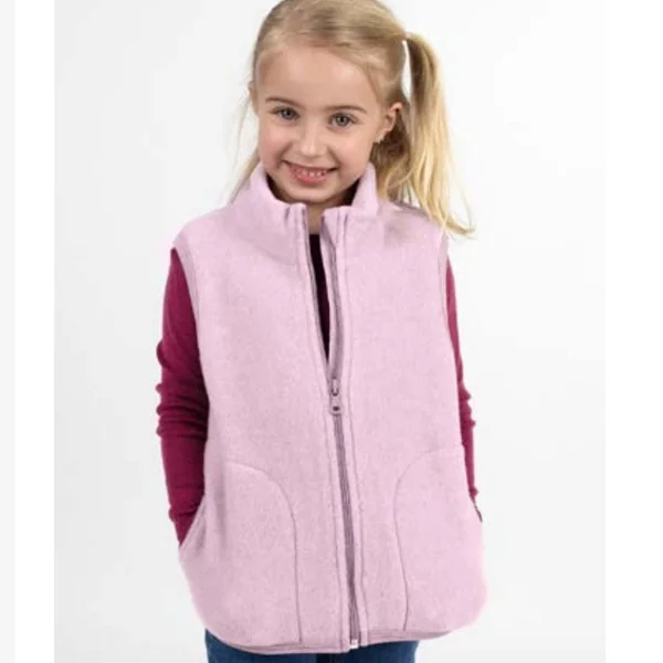 Veste sans manches en laine polaire naturelle pour enfant - ENGEL NATUR