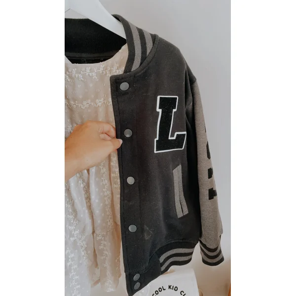 Veste Teddy Noire Enfant Personnalisée – Style et Confort