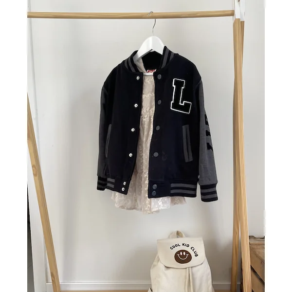 Veste Teddy Noire Enfant Personnalisée – Style et Confort
