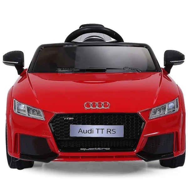 Voiture Audi TTRS Electrique pour Enfants 12V Max. 5 Km/h Double Porte avec Télécommande 2.4G Blanc