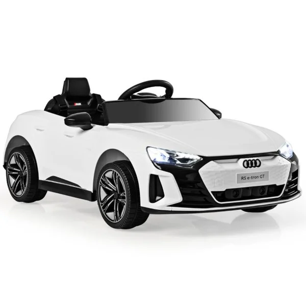 Voiture Electrique 12 V avec Télécommande 2,4G Véhicules Électriques Démarrage Progressif & Musique Charge 25kg pour 37-95 Mois Rouge