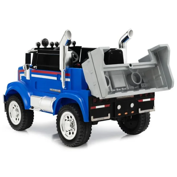 Voiture Electrique 12V/4,5Ah pour Enfant Thème Transformers Télécommande 2.4G MP3 USB Récit Musical et Lumineux Bleu