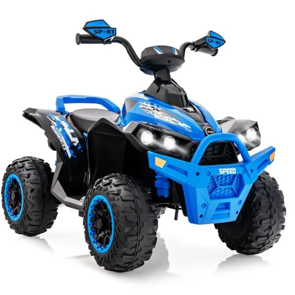 Voiture Electrique pour Enfants 12V 7Ah LED Musique Pédale Klaxon 3-4 km/h pour Enfants de 3 à 8 ans Rose/Bleu/Violet/Noir/Naturel + Gris