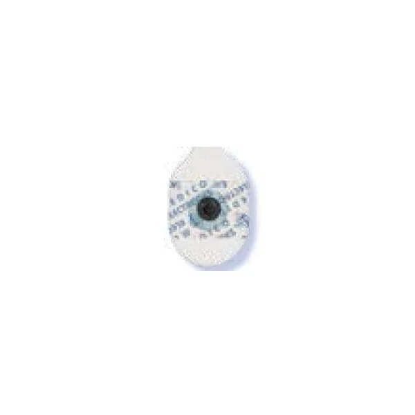 Électrodes ECG Radio Transparentes à pression - Adulte - Contact carbone - Support mousse - Ovale (Sachet de 60)