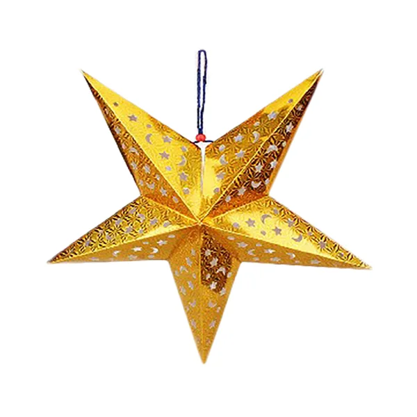 ÉTOILES À PENDRE Ø 30 CM OR PAPIER (10 UNITÉ) - Garcia de Pou