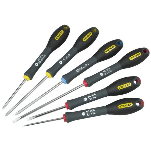 Étui 6 tournevis de précision 3 plats 3 PH STANLEY